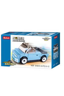 Sluban Power Bricks - Mavi Araba