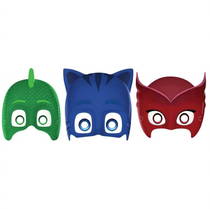 Pj Masks Pijamaskeliler Maske - 6 Adet