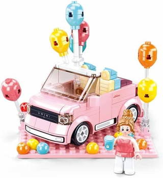 Sluban Mini Handcraft Party Car Pembe Yapım Seti