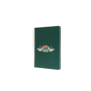 Friends Central Perk Yeşil Spiralli Defter - Çizgili