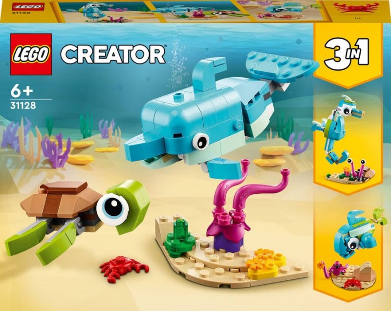その他 REBORN CCG Lego Creator 3'ü 1 Arada Yunus Ve Kaplumbağa - 31128 Fiyatı