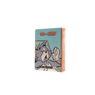 Tom Ve Jerry Vintage Spiralli Defter - Çizgili