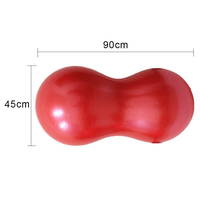 90 Cm Fıstık Şekilli Pilates Denge Topu Kırmızı