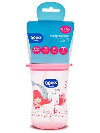 Wee Baby Pipetli Bardak 380 Ml - Pembe