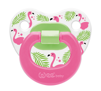 Wee Baby Desenli Gövdeli Damaklı Emzik No:1 Pembe