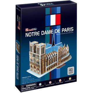 Cubic Fun 3d 40 Parça Puzzle Notre Dame Kilisesi - Fransa