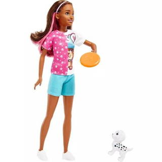 Barbie Kaptan Bebek Ve Köpekli Set Hkd77