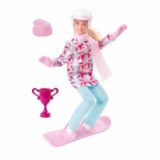 Barbie Snowboard Sporcusu Bebek - Hcn32