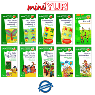Mini Yup 5+ Yaş Eğitim Seti (10 Kitap+1 Kontrol Paneli)