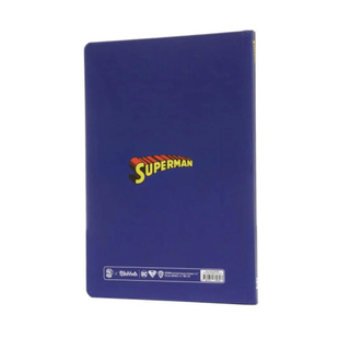 Superman Sert Kapak Butik Defter - Kareli