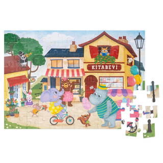 Eolo 96 Parça Puzzle - Sevimli Mahalle