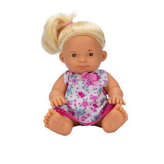 Nil Bebek - Sarışın Çiçekli Elbiseli 23 Cm
