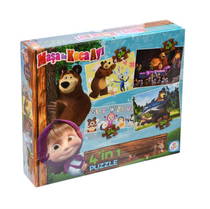 Maşa İle Koca Ayı 4 In 1 Puzzle