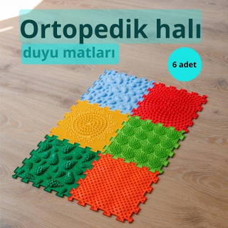 Ortohalı Ortopedik Renkli Duyu Matları- 6 Modüllü Oh6
