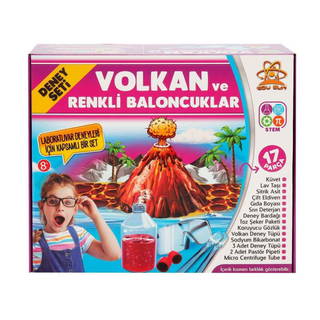 Volkan Ve Renkli Baloncuklar Deney Seti