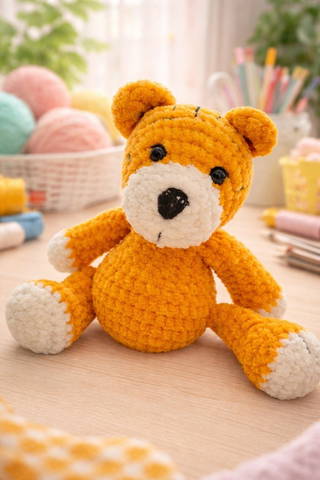 Amigurumi Pofuduk Ayıcık (22 Cm)