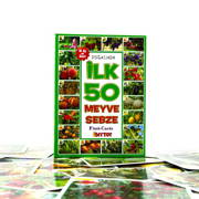 İlk 50 Meyve Sebze Bebek Kitapları ve Eğitim Kartları