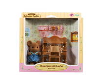 Sylvanian Families Fare Kız Kardeş Ve Çalışma Masası (5142)