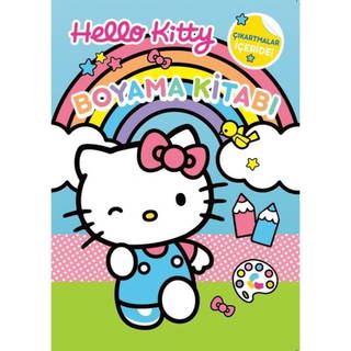 Hello Kitty Çıkartmalı Boyama Kitabı