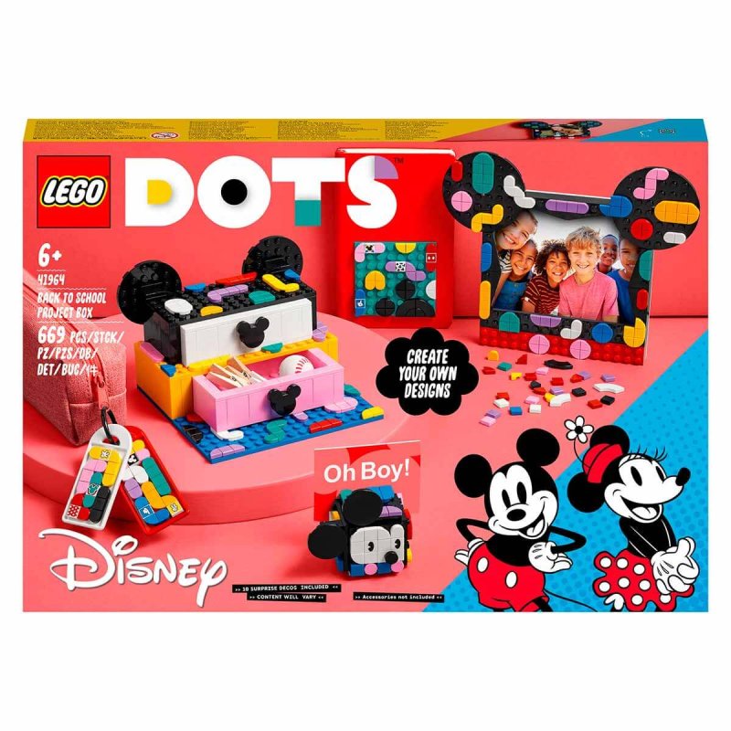 Lego Dots Disney Mickey Ve Minnie Okula Dönüş Projesi Kutusu