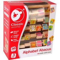 Classic World Ahşap Alfabe Abaküs