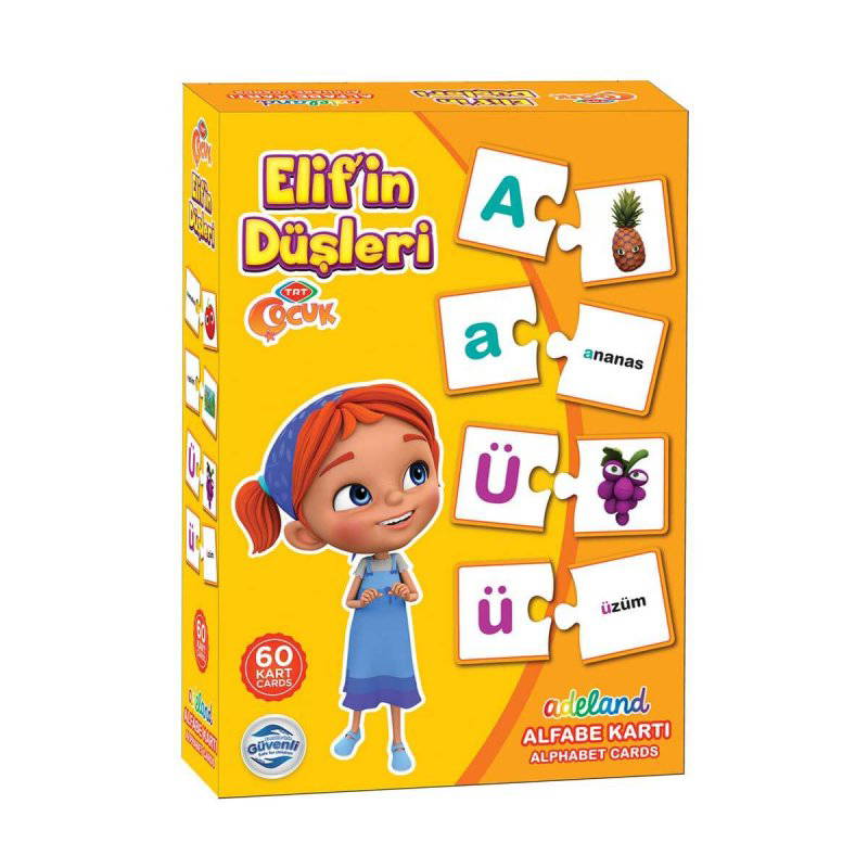 Elif'in Düşleri Alfabe Öğreniyorum Birleştirme Kartı