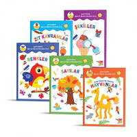 Çıkartmalarla Eğlenceli Öğretici Etkinlikler Serisi (1-3 Yaş) 5 Kitap