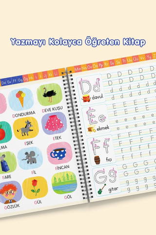 Dikkat Atölyesi Oluklu Alfabe Kitabı – 3-6 Yaş