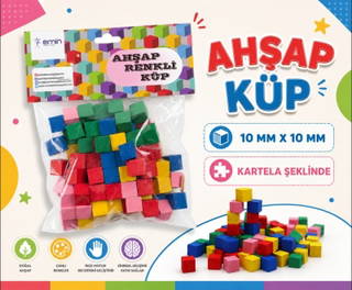 Ahşap 10x10 Mm Küp - Em5050