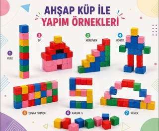 Ahşap 10x10 Mm Küp - Em5050