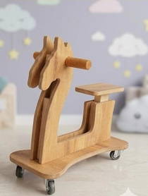 Rüya Sürücüsü Ahşap Atlı Scooter