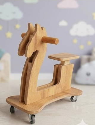 Rüya Sürücüsü Ahşap Atlı Scooter