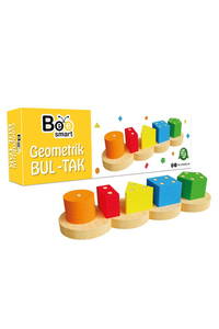 Ahşap Geometrik Bul-tak Eğitici Oyuncak