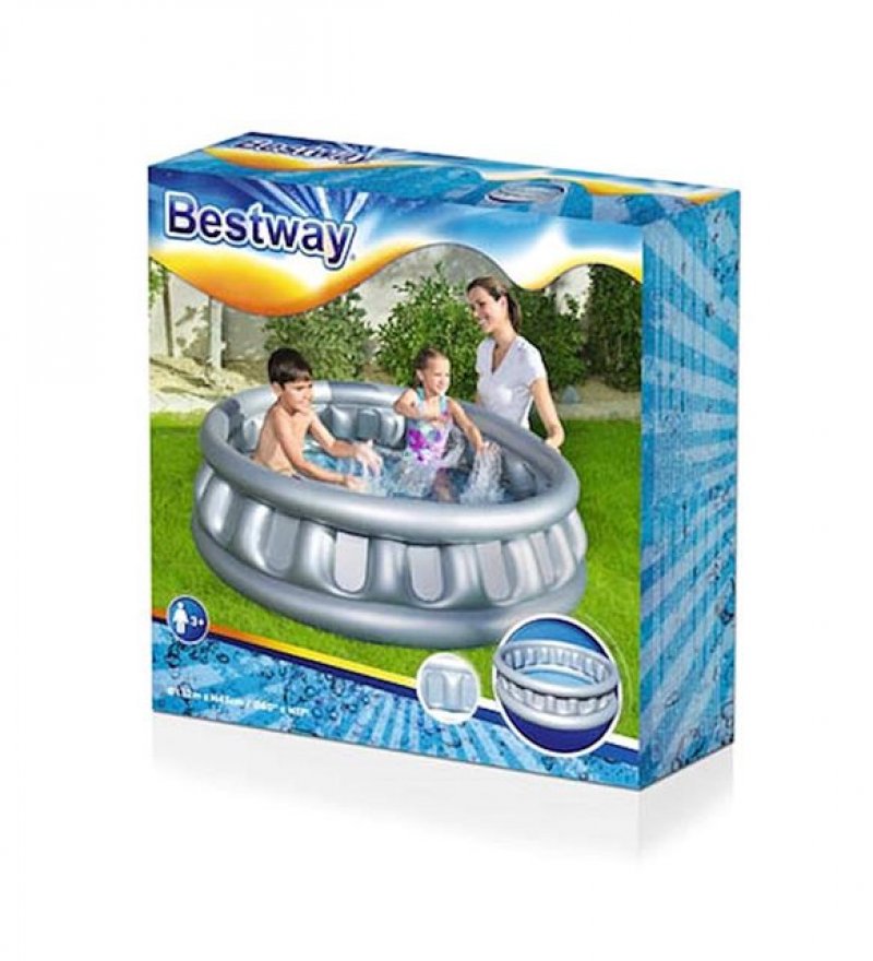Bestway Metalik Uzay Gemisi Şekilli Havuz 51080 (152 X 43 Cm