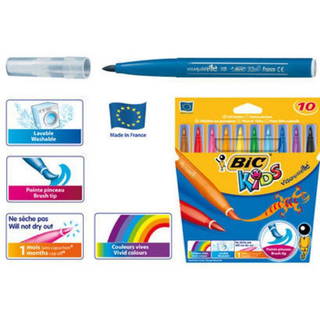 Bic Fırça Uçlu Keçeli Kalem 10'lu