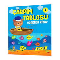 Çarpım Tablosu Öğreten 3'lü Yaz-sil Kitap Seti