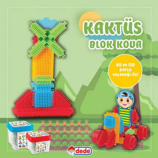 Dede Kaktüs Bloklar 80 Parça Kova