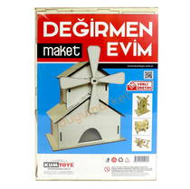Kumtoys Ahşap Maket Değirmen Evim