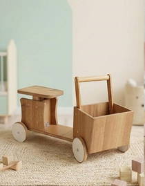 Minik Adımlar Ahşap Depolama Arabası