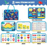 Montessori Aktiviteli Keçe Eğitim Kitabı 8 Sayfa Rbkds03