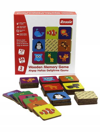Rossie Ahşap Hafıza Geliştirme Oyunu - Memory Game