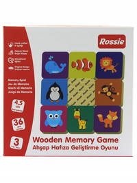 Rossie Ahşap Hafıza Geliştirme Oyunu - Memory Game