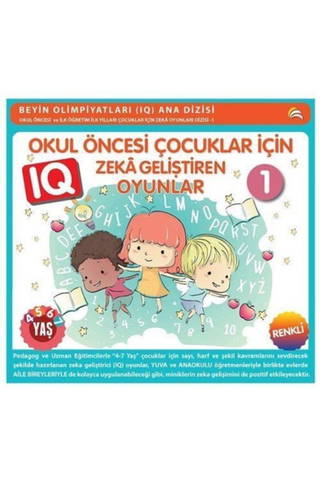 4-7 Yaş Okul Öncesi Çocuklar İçin Zeka Geliştiren Oyunlar Seti 5 Kitap