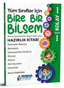 Tüm Sınıflar İçin Bire Bir Bilsem Hazırlık Kitabı - Kolay Seviye