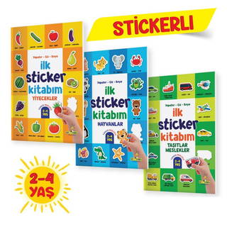 İlk Sticker Kitabım Yapıştır - Çiz - Boya (2-4 Yaş)