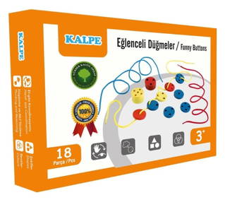 Ahşap Eğlenceli Düğmeler