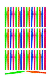 Renkli Mini Flüt - 10 Adet