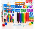 Geçmeli Birim Küpleri - 100 Parça 10 Renk