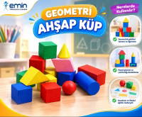 Geometri Ahşap Küp - Em5051