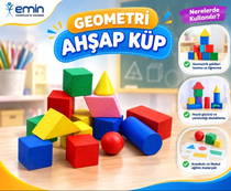 Geometri Ahşap Küp - Em5051